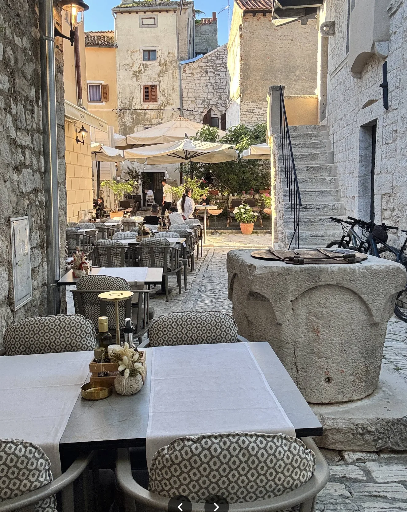 Terrace in the old town