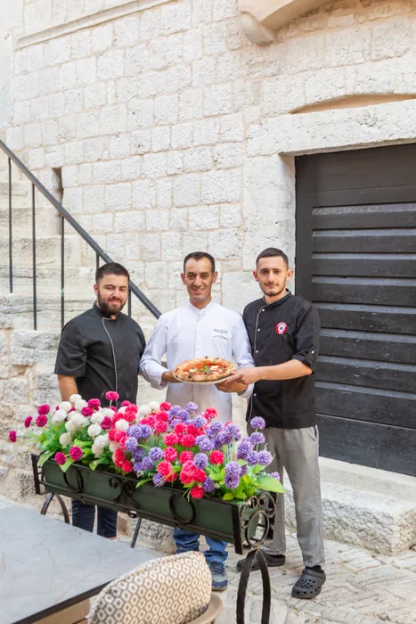 Three of the kitchen, one margerita
